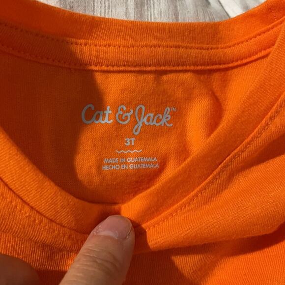 Cat & jack 3t orange Halloween candy shirt NWT - Picture 3 of 8